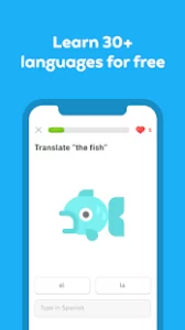 دانلود اپلیکیشن آموزش زبان Duolingo